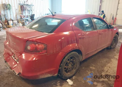 2013 Dodge Avenger from USA, damaged, VIN 1C3CDZAB2DN746128